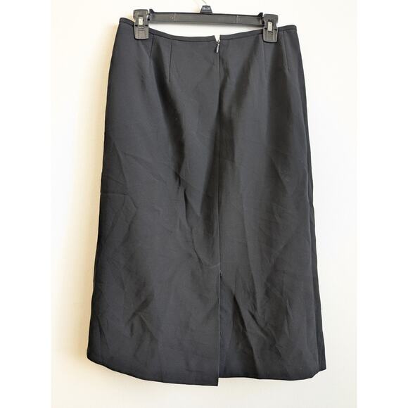 TAHARI Arthur S. Levine Women's Pencil Skirt Black/Multi Floral Embroidered 18 - Picture 8 of 12